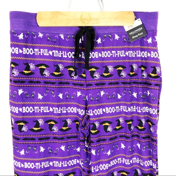 (R-22) Halloween Sleep Pants Medium Purple - Picture 2 of 7